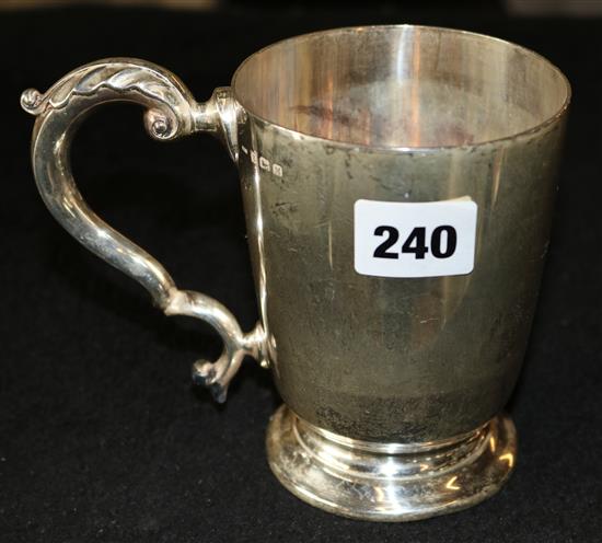 George V silver tankard